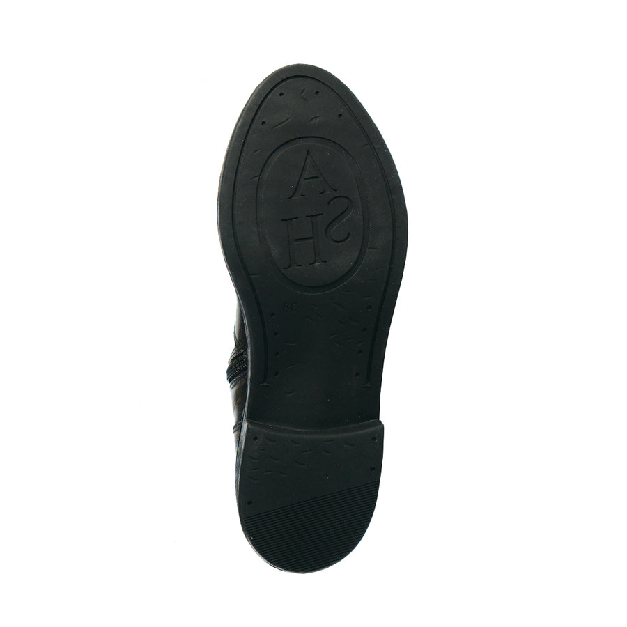 Flax Embroidered Moto Boot