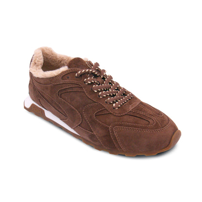 Kasar Suede Faux Fur Lined Ballet Sneaker