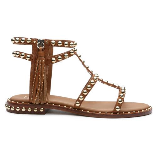 Tassel discount flat sandals