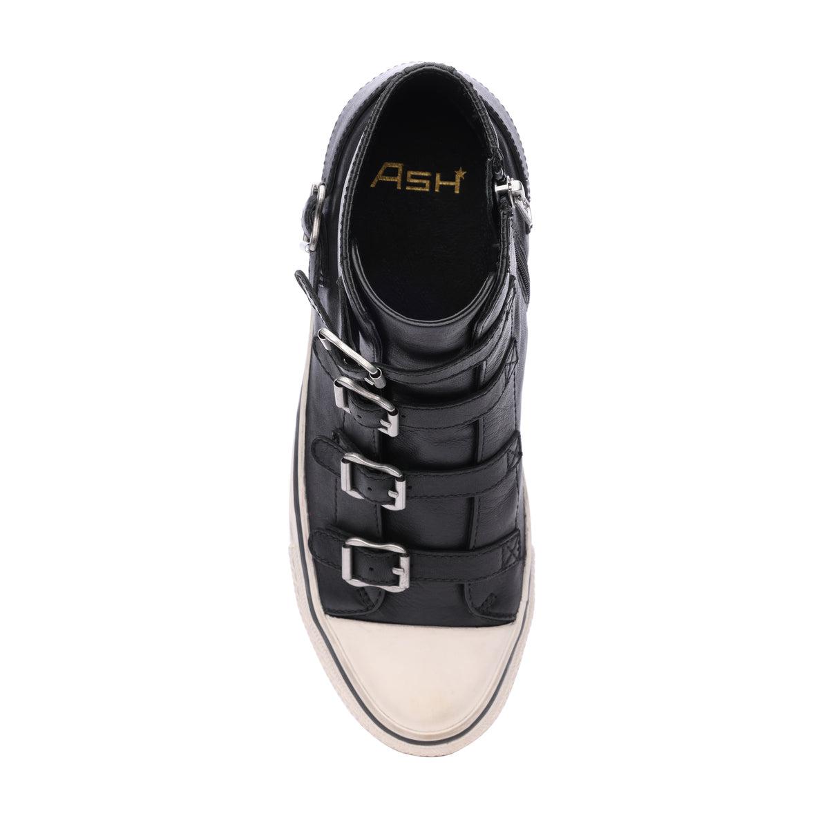 Virgin Leather Top Sneakers With Buckles | ASH